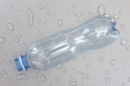 A close up shot of a water bottleの写真素材