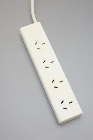 A close up shot of a power cord
