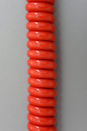 A close up shot of a phone cord