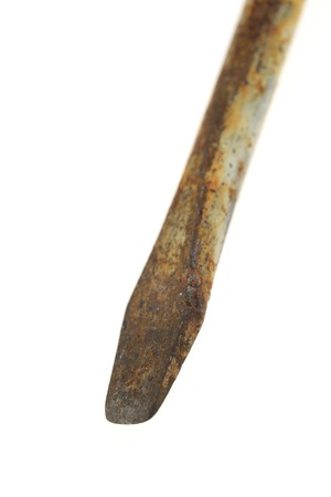 A close up shot of a wooden screwの写真素材