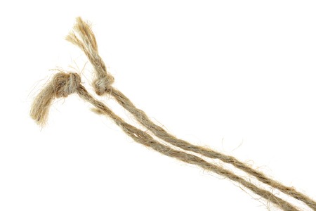 A close up shot of hessian stringの写真素材