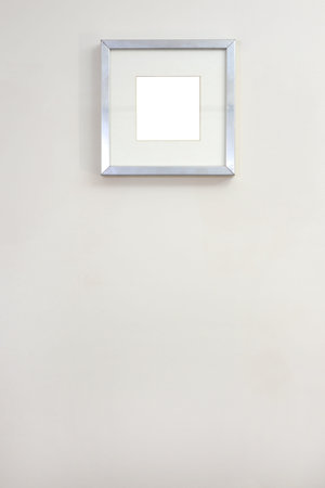 A close up shot of a hanging picture frame