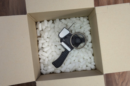 A close up shot of packing items