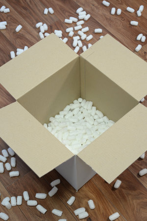 A close up shot of packing items