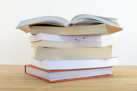 A close up shot of a reading book