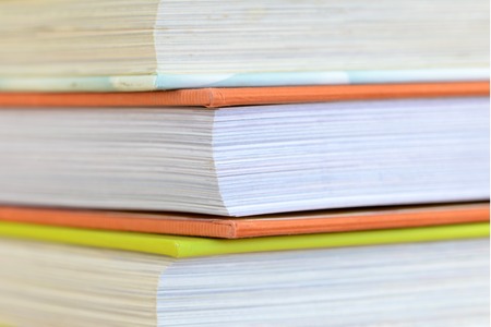 A close up shot of a reading bookの写真素材