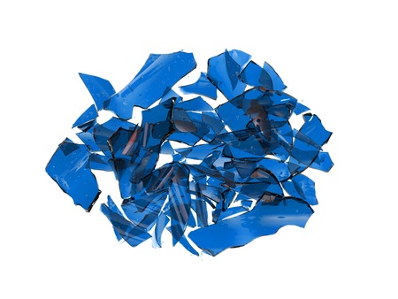 A close up shot of broken glassの写真素材