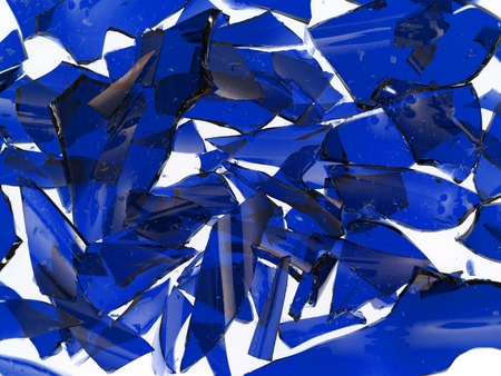 A close up shot of broken glassの写真素材