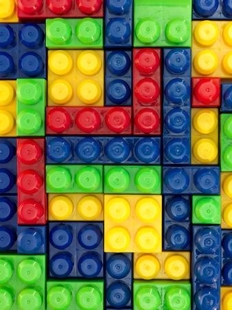 A close up shot giant building blocksの写真素材