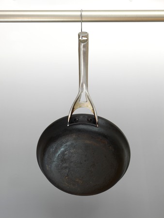 A close up shot of hanging panの写真素材