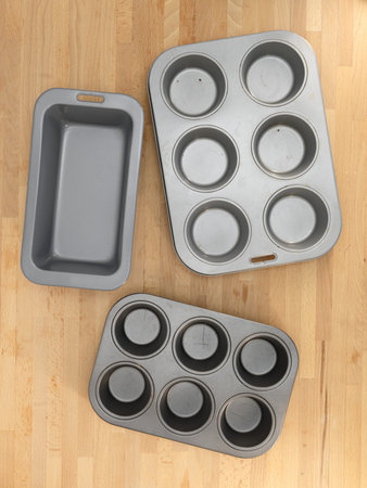 A close up shot of baking equipment