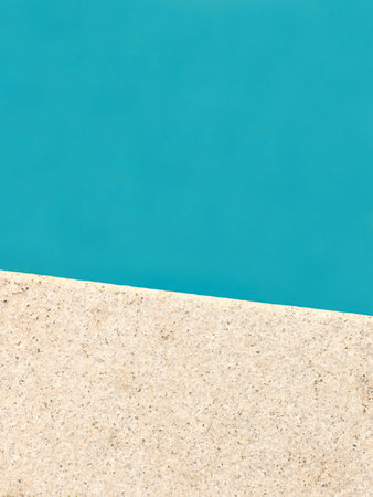 A close up shot of pool side items