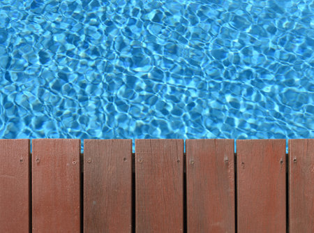 A close up shot of pool side items