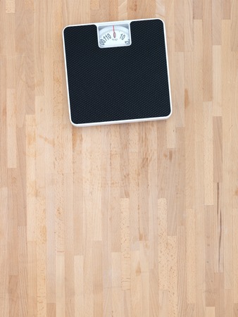 An abstract image of a set of bathroom scalesの写真素材