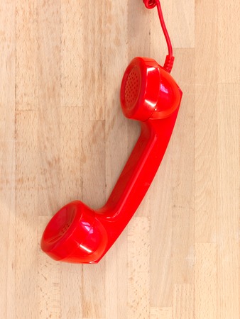 A close up shot of a vintage telephoneの写真素材