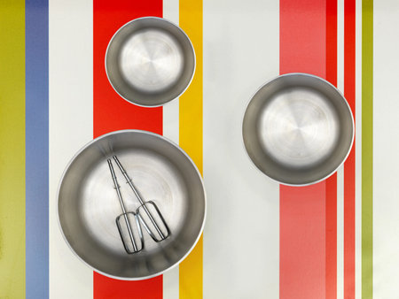 A close up shot of baking equipment