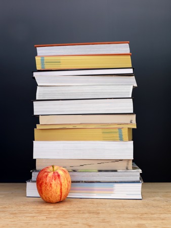 A still life conceptual image of going back to schoolの写真素材