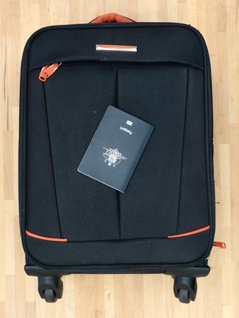 A close up shot of an Australian passportの写真素材