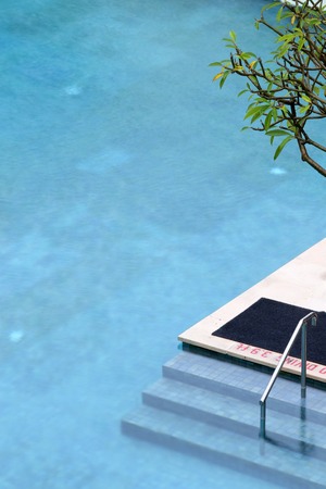 A beautiful and luxurious poolの写真素材