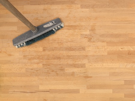 A close up shot of household floor cleaning itemsの写真素材
