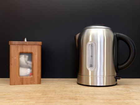 A close up shot of an electric kettleの写真素材