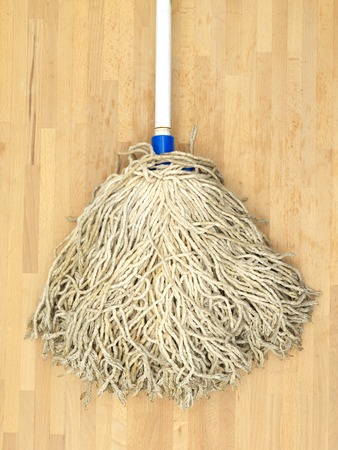 A close up shot of a environmentally friendly floor mopの写真素材