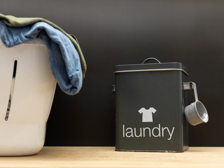 A shot of ironing and laundry itemsの写真素材