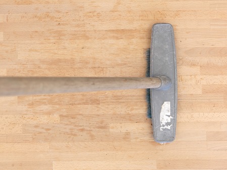 A close up shot of household floor cleaning itemsの写真素材