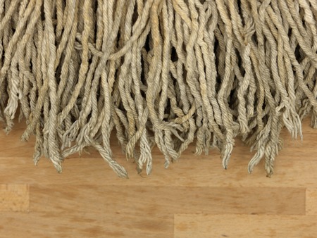 A close up shot of a environmentally friendly floor mopの写真素材