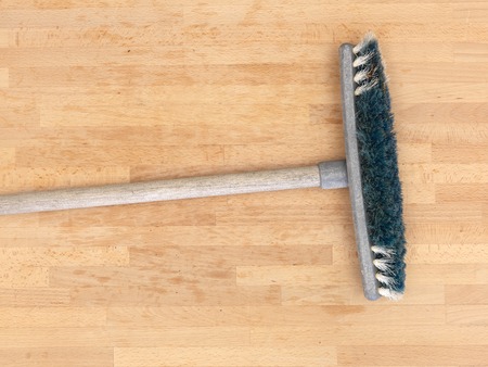 A close up shot of household floor cleaning itemsの写真素材