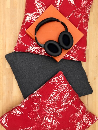 A close up shot of couch cushionsの写真素材