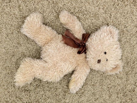 A close up shot of a teddy bearの写真素材