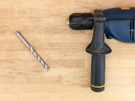 A close up shot of an electric drill