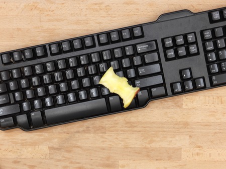 A close up shot of a work stationの写真素材