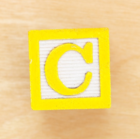 A close up shot of ABC blocksの写真素材