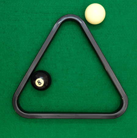 A close up shot billiard balls