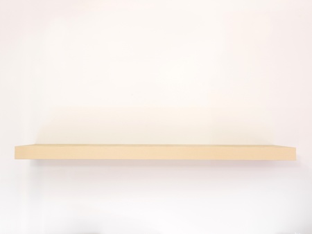 A close up shot of a wooden shelfの写真素材