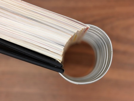 A close up shot of a note bookの写真素材