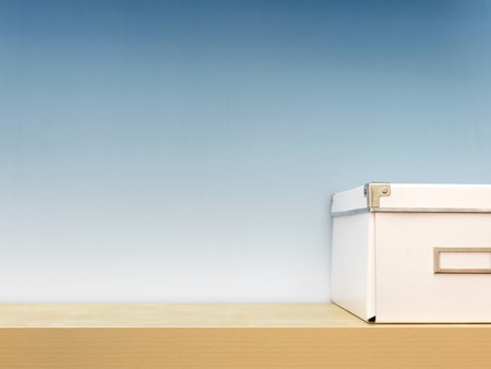 A close up shot of craft storage boxesの写真素材