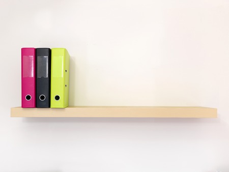 A close up shot of a wooden shelfの写真素材