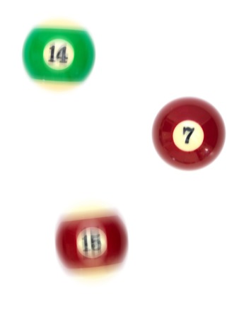 A close up shot billiard ballsの写真素材