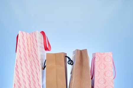 A studio photo of a shopping bagの写真素材