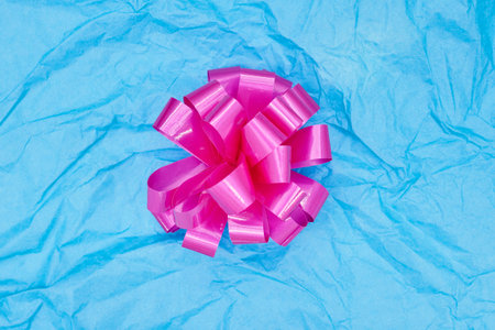 A studio close up of tissue wrapping paper