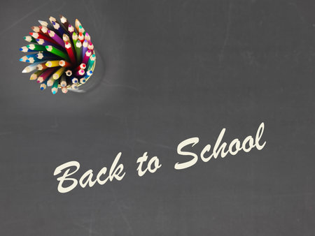 A studio conceptual photo of back to school