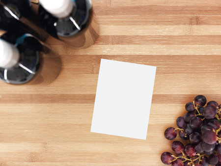 A studio photo of bottled red wineの写真素材