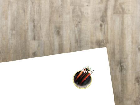A studio photo of stationery items up close