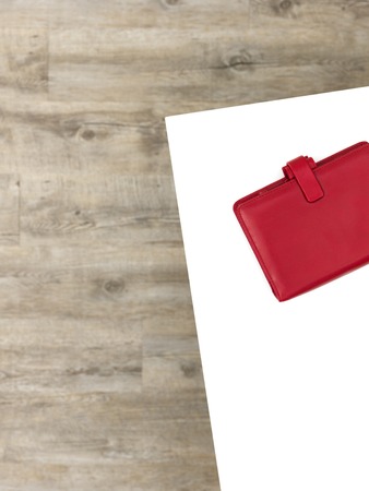 A studio photo of a workplace office deskの写真素材