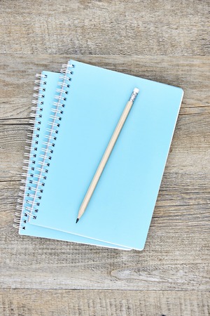 A close up shot of a notebook writing padの写真素材