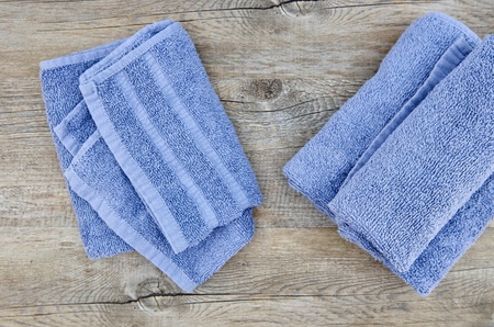 A studio photo of bath towelsの写真素材
