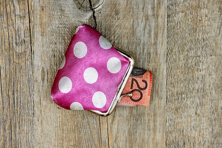 A studio photo of Australian currencyの写真素材